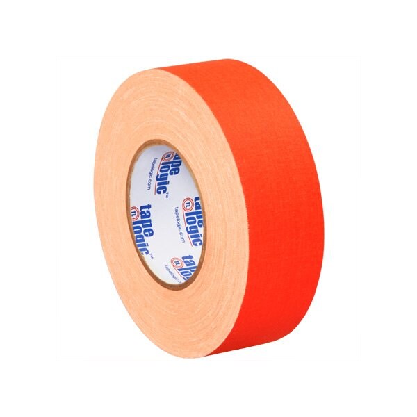 Tape Logic 2'' x 50 yds. Fluorescent Orange Tape Logic 11 Mil Gaffers Tape, 3PK T9874FOR3PK - main
